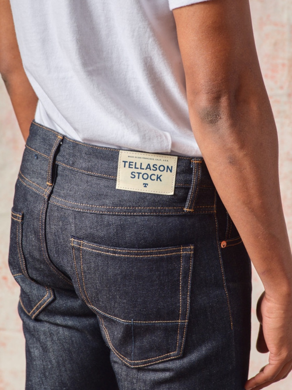 Tellason Stock Slim Tapered Fit Blue Jeans Size 33